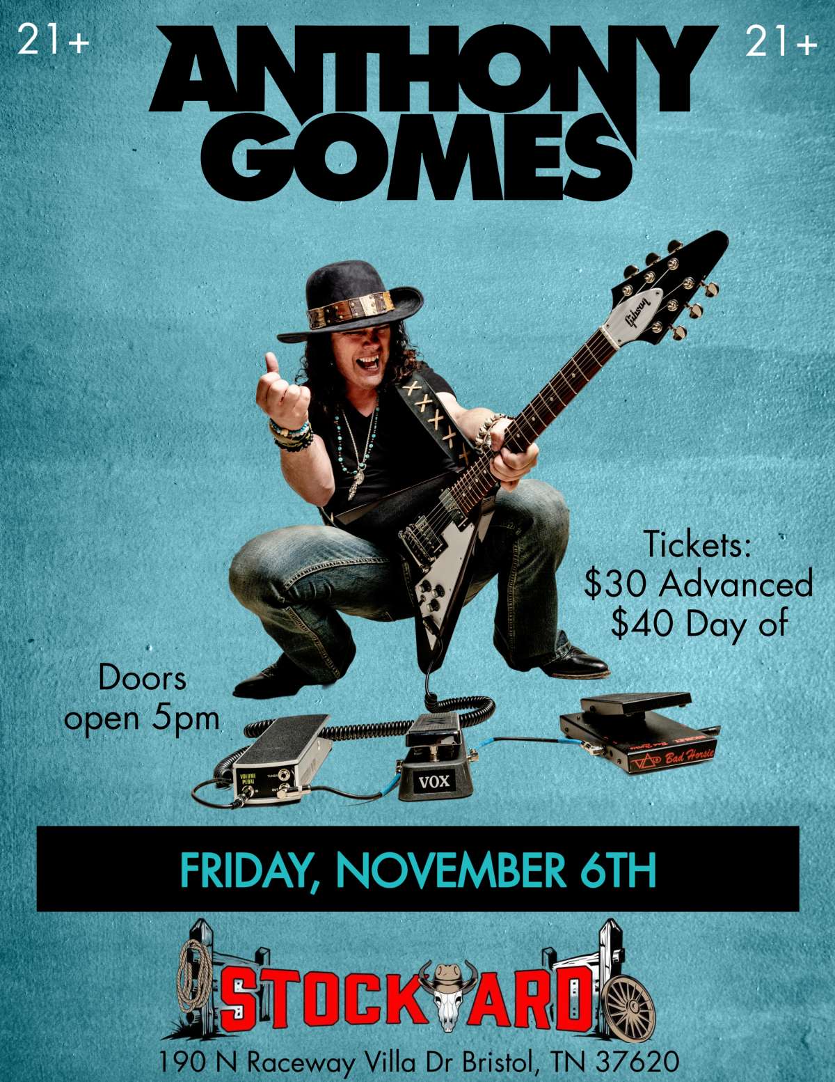 An Evening with Anthony Gomes live at Stockyard