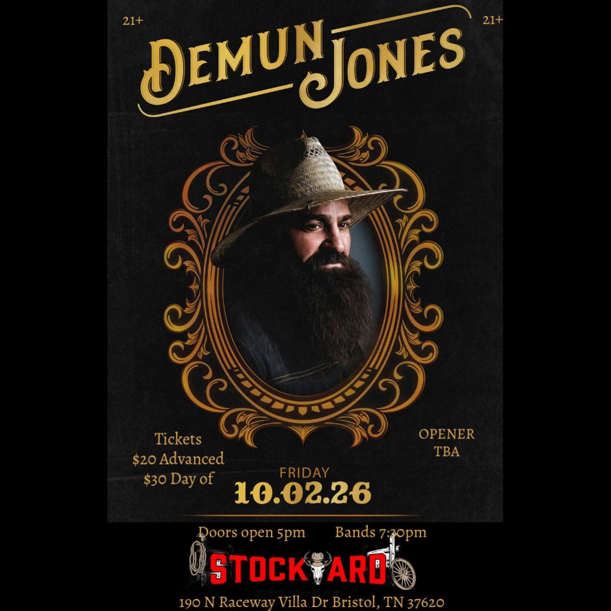 Demun Jones live at Stockyard