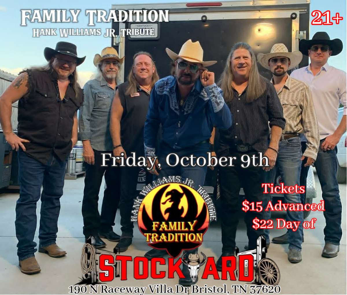 Family Tradition- The Hank Williams Jr Tribute live at Stockyard
