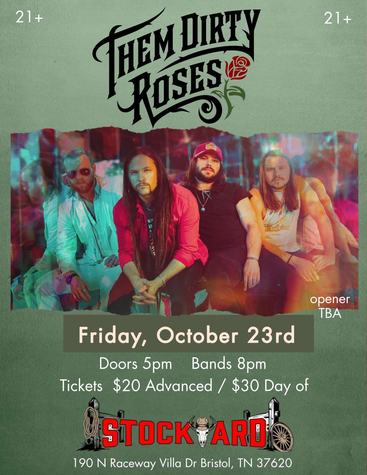 Them Dirty Roses live at Stockyard